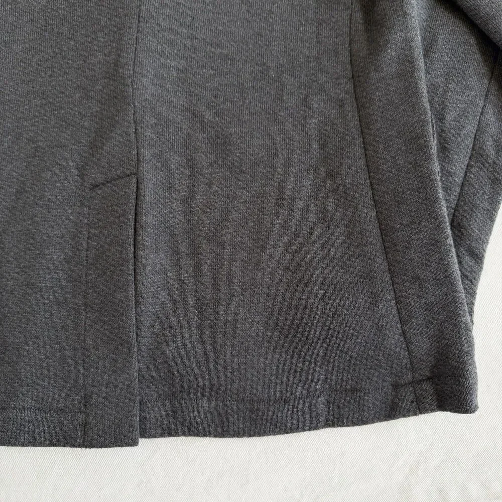 $228 Faherty SZ M Inlet 85% Cotton Knit Blazer Charcoal FLAWLESS